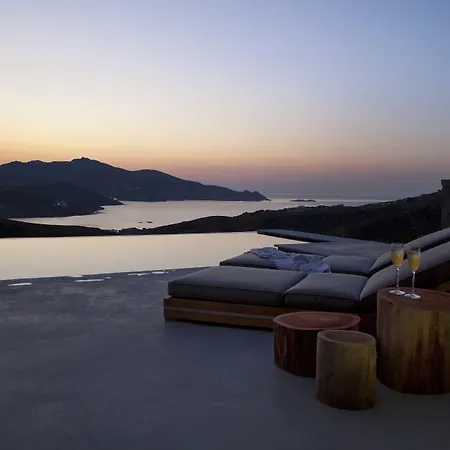 Villa Amra - Secluded Mykonos Haven With Sea Views, Heated Pool, Gym & Hammam