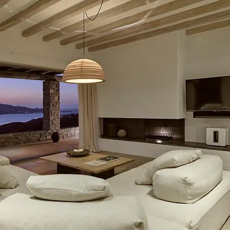 Amra - Secluded Mykonos Haven With Sea Views, Heated Pool, Gym & Hammam Villa *