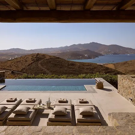 Amra - Secluded Mykonos Haven With Sea Views, Heated Pool, Gym & Hammam Villa