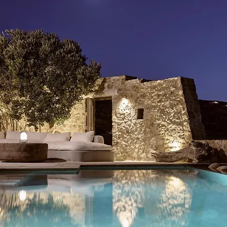 Amra - Secluded Mykonos Haven With Sea Views, Heated Pool, Gym & Hammam Villa *