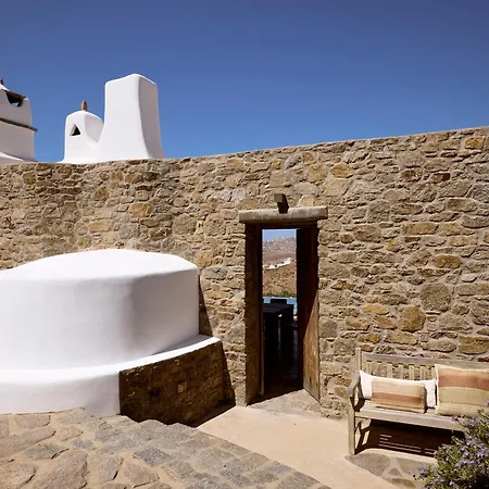 Villa Amra - Secluded Mykonos Haven With Sea Views, Heated Pool, Gym & Hammam Ftelia (Mykonos)
