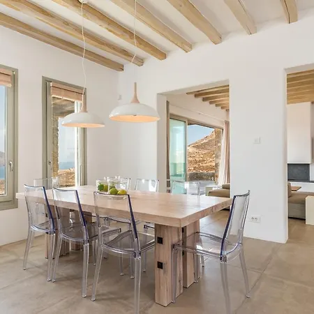 Villa Amra - Secluded Mykonos Haven With Sea Views, Heated Pool, Gym & Hammam Ftelia (Mykonos)