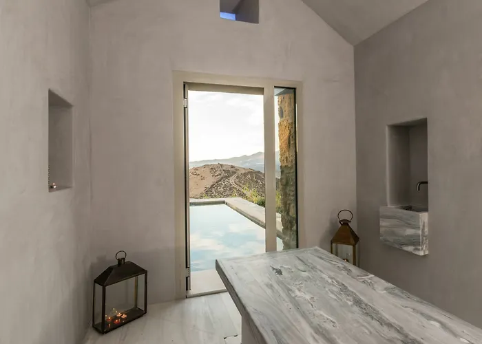 Villa Amra - Secluded Mykonos Haven With Sea Views, Heated Pool, Gym & Hammam