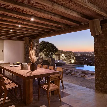 Amra - Secluded Mykonos Haven With Sea Views, Heated Pool, Gym & Hammam Βίλα Φτελιά