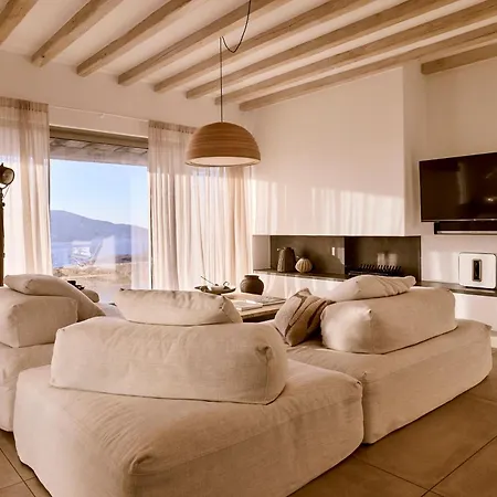 Amra - Secluded Mykonos Haven With Sea Views, Heated Pool, Gym & Hammam Βίλα