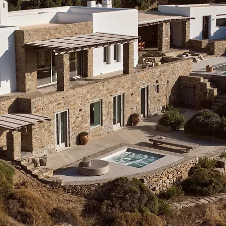 Amra - Secluded Mykonos Haven With Sea Views, Heated Pool, Gym & Hammam Villa Ftelia (Mykonos)