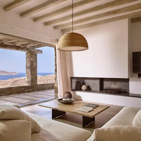 Βίλα Amra - Secluded Mykonos Haven With Sea Views, Heated Pool, Gym & Hammam Φτελιά
