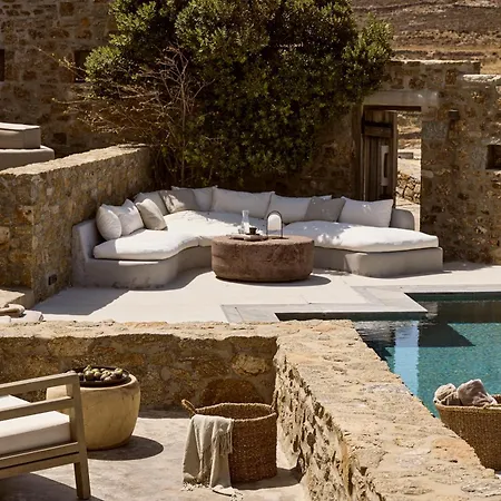 Amra - Secluded Mykonos Haven With Sea Views, Heated Pool, Gym & Hammam * Φτελιά