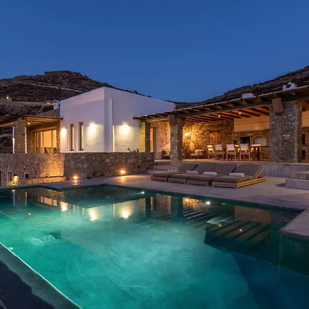 Amra - Secluded Mykonos Haven With Sea Views, Heated Pool, Gym & Hammam 别墅