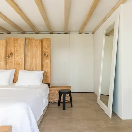 别墅 Amra - Secluded Mykonos Haven With Sea Views, Heated Pool, Gym & Hammam 法蒂亚