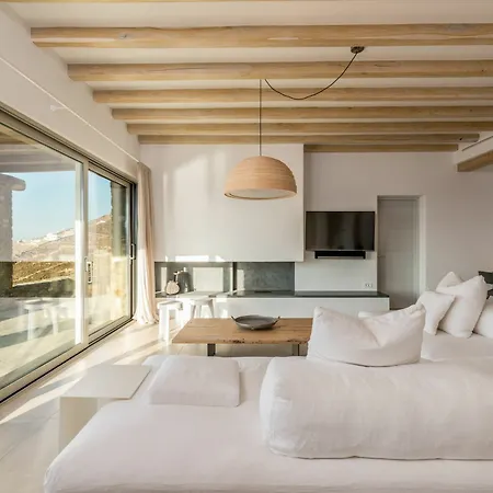 Amra - Secluded Mykonos Haven With Sea Views, Heated Pool, Gym & Hammam Villa *