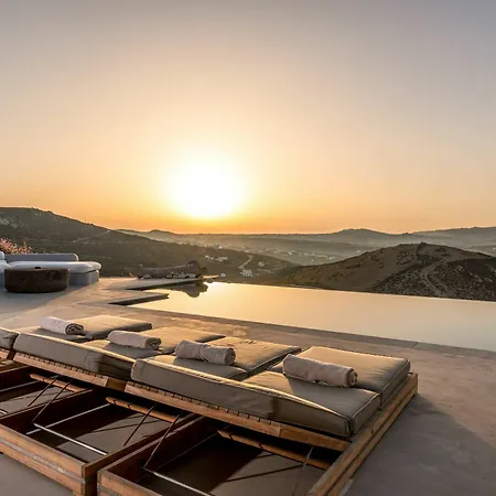 别墅 Amra - Secluded Mykonos Haven With Sea Views, Heated Pool, Gym & Hammam *