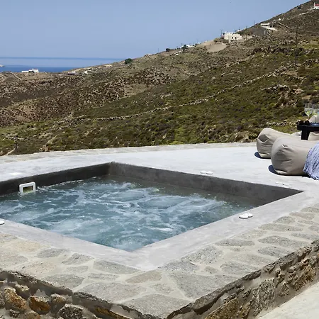 Amra - Secluded Mykonos Haven With Sea Views, Heated Pool, Gym & Hammam 别墅 法蒂亚