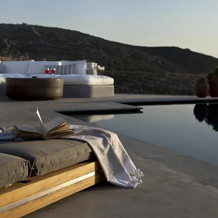 别墅 Amra - Secluded Mykonos Haven With Sea Views, Heated Pool, Gym & Hammam *