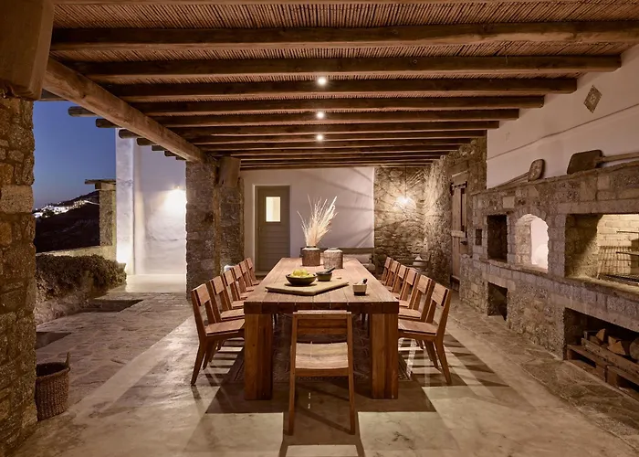 Amra - Secluded Mykonos Haven With Sea Views, Heated Pool, Gym & Hammam Villa