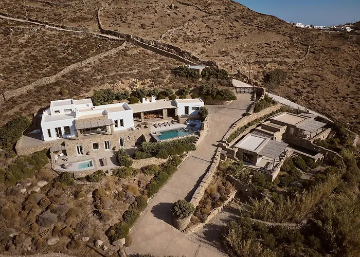 Amra - Secluded Mykonos Haven With Sea Views, Heated Pool, Gym & Hammam Villa Ftelia (Mykonos)