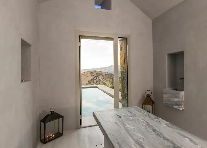 Amra - Secluded Mykonos Haven With Sea Views, Heated Pool, Gym & Hammam Villa