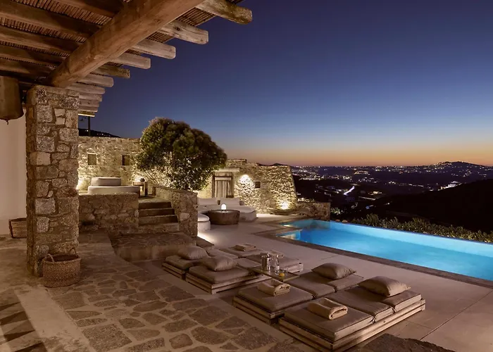 Amra - Secluded Mykonos Haven With Sea Views, Heated Pool, Gym & Hammam Villa