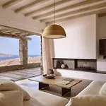 Villa Amra - Secluded Mykonos Haven With Sea Views, Heated Pool, Gym & Hammam Ftelia (Mykonos)