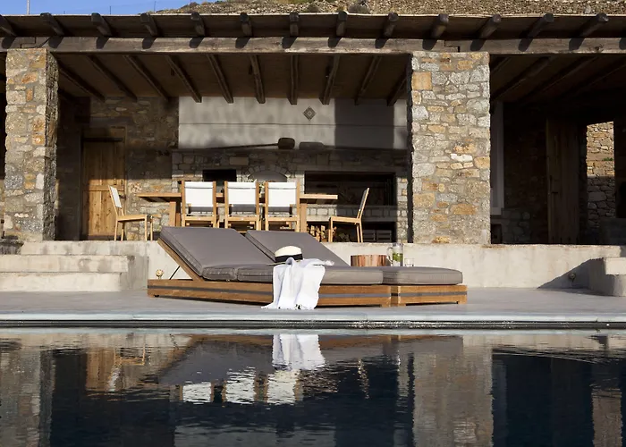 Amra - Secluded Mykonos Haven With Sea Views, Heated Pool, Gym & Hammam Villa