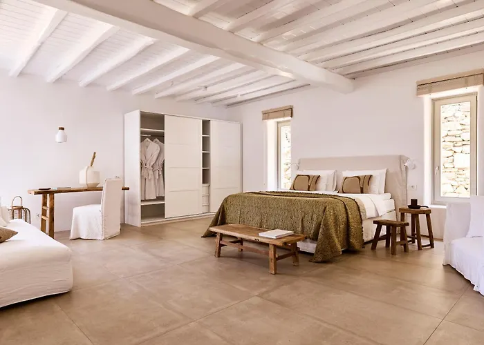 Villa Amra - Secluded Mykonos Haven With Sea Views, Heated Pool, Gym & Hammam