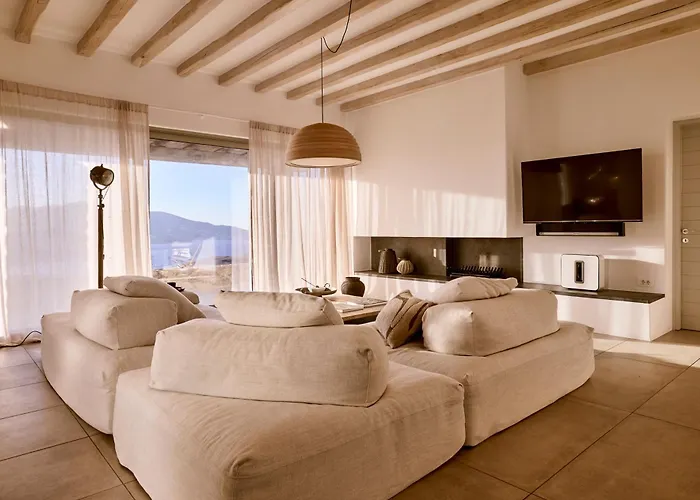 Amra - Secluded Mykonos Haven With Sea Views, Heated Pool, Gym & Hammam Villa