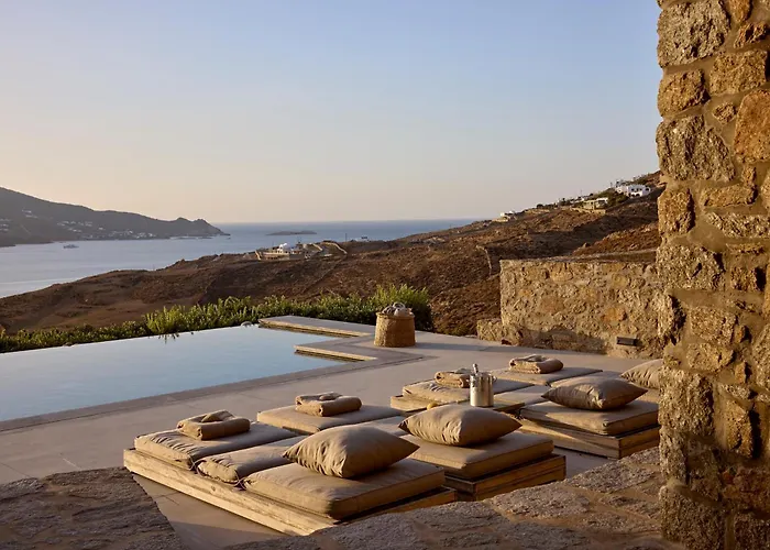 Villa Amra - Secluded Mykonos Haven With Sea Views, Heated Pool, Gym & Hammam *